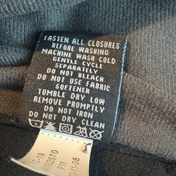 GH BASS EARTH Men’s Size Large Jacket Softshell Fleece Lined Full Zip Pockets - Picture 6 of 7